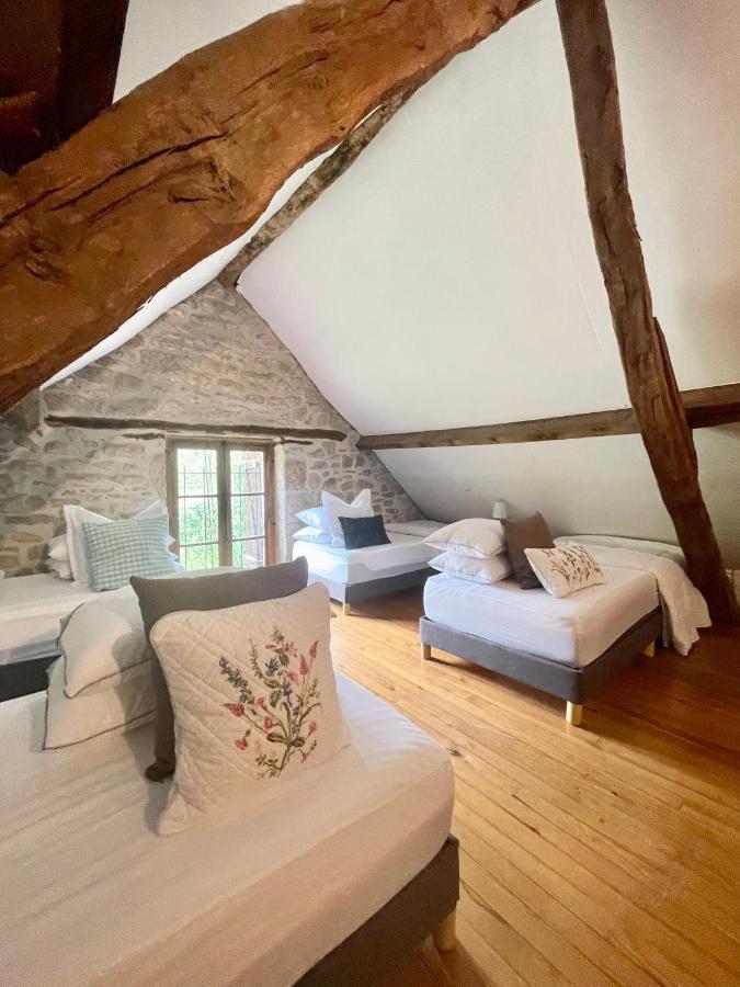 Villa Domaine Du Bonheur En Pierre Avec Piscine, Proche Sarlat Carlux Esterno foto